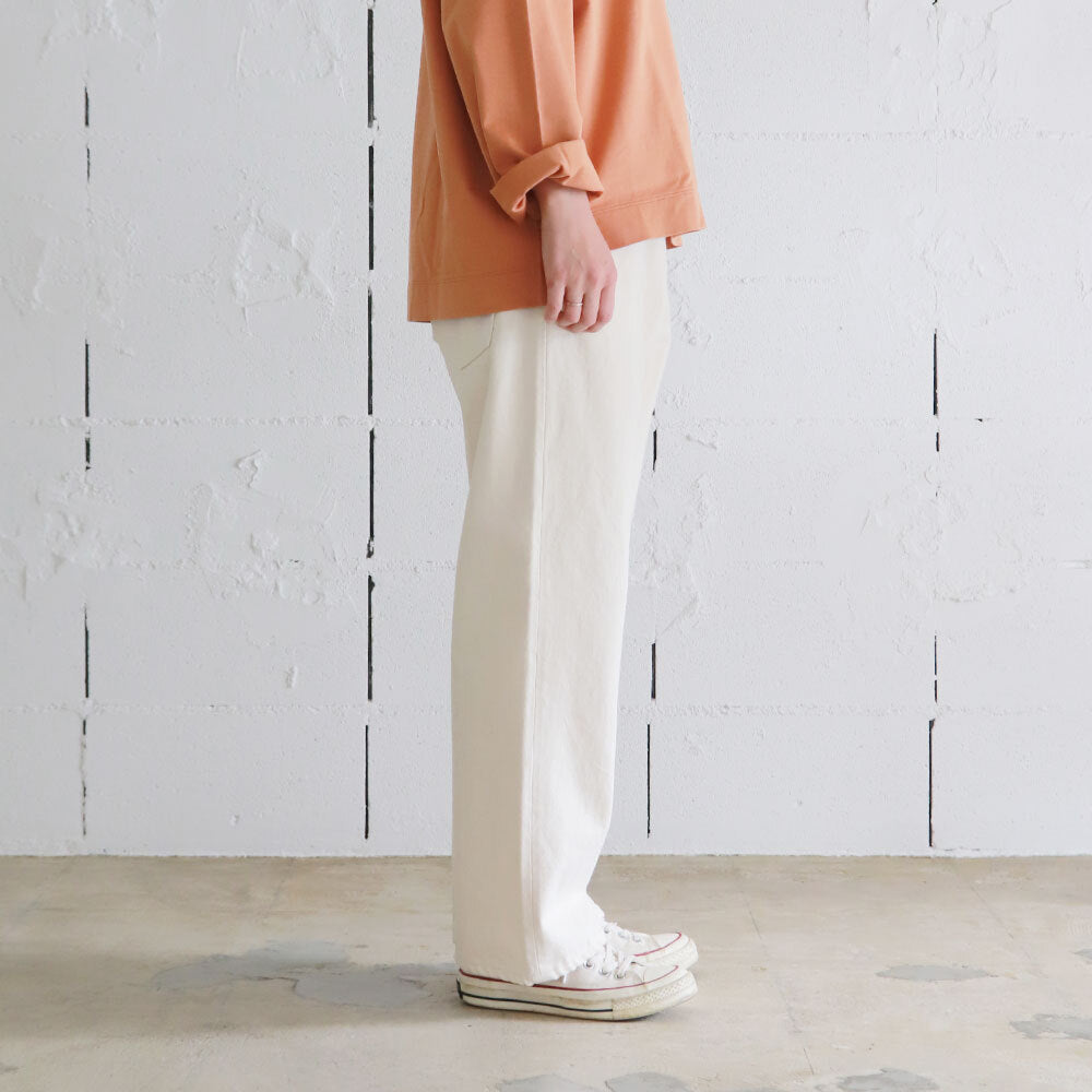 HATSKI Wide Tapered Katsuragi Denim -Ecru HTK-22003-K