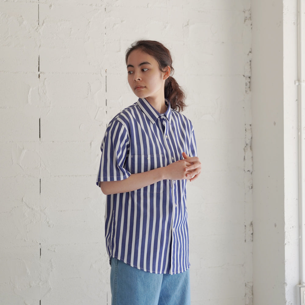 HATSKI Work Stripe S/S Shirt HTK-23003