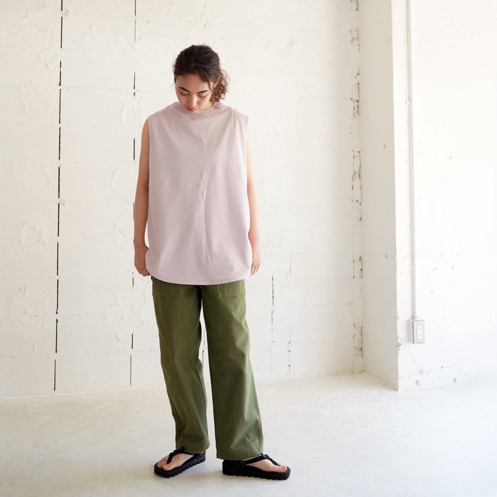 BATONER women AIR ROUND HEM BIG TANKTOP