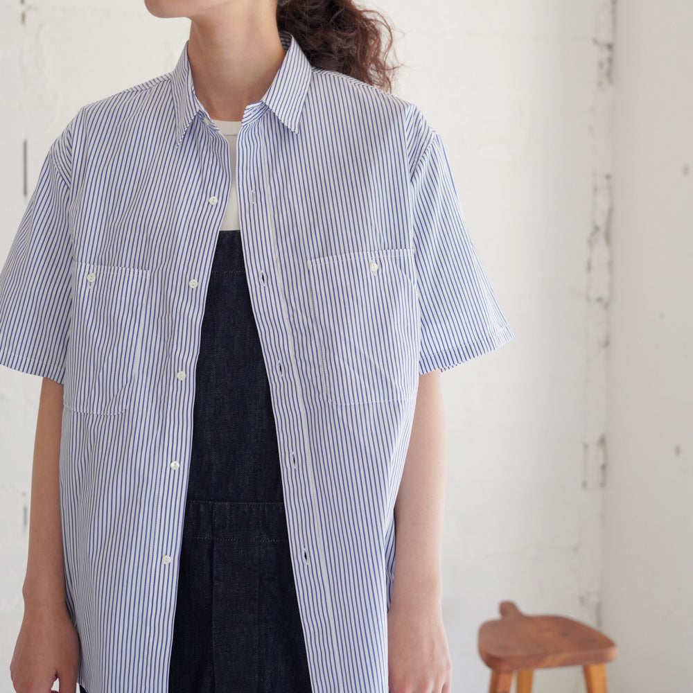 HATSKI Work Stripe S/S Shirt HTK-23003