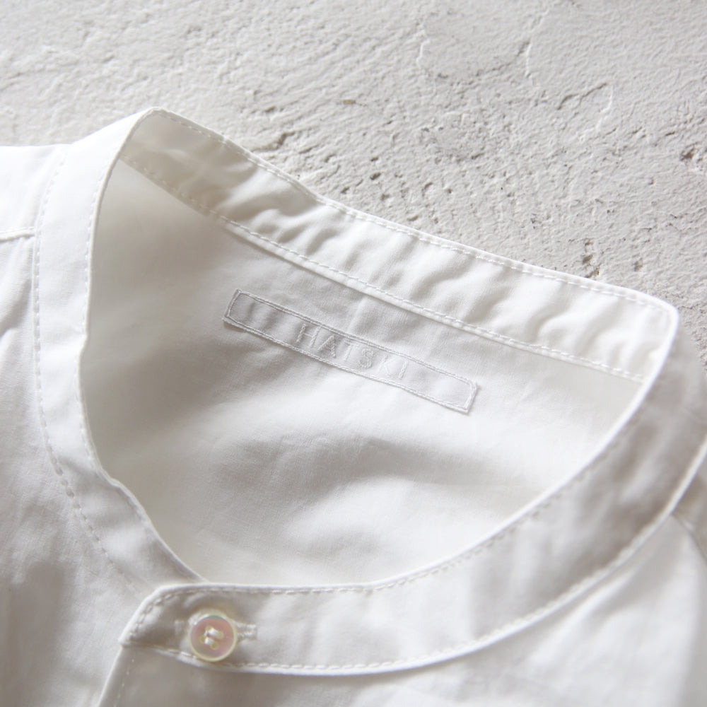 HATSKI Low Count Band collar shirt HTK-21007
