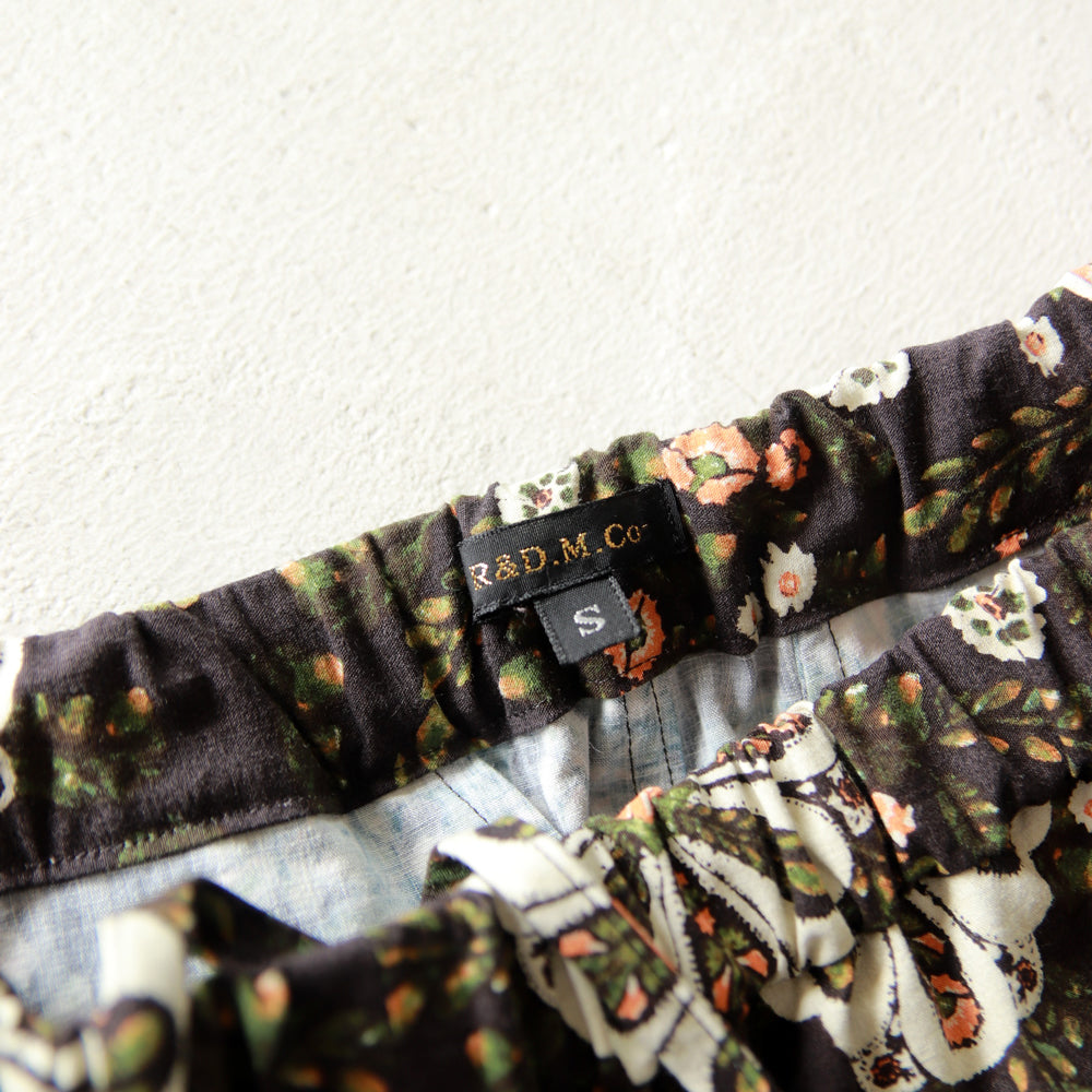 R&D.M.Co- KALEIDOSCOPE FLOWER COCOON PANTS
