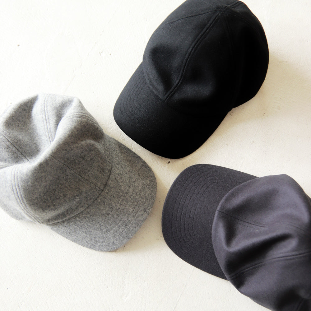 MATURE HA._MIL trainer cap / melton