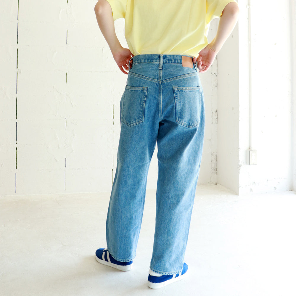 HATSKI Wide Tapered Denim -Used-IceBlue HTK-22003-U
