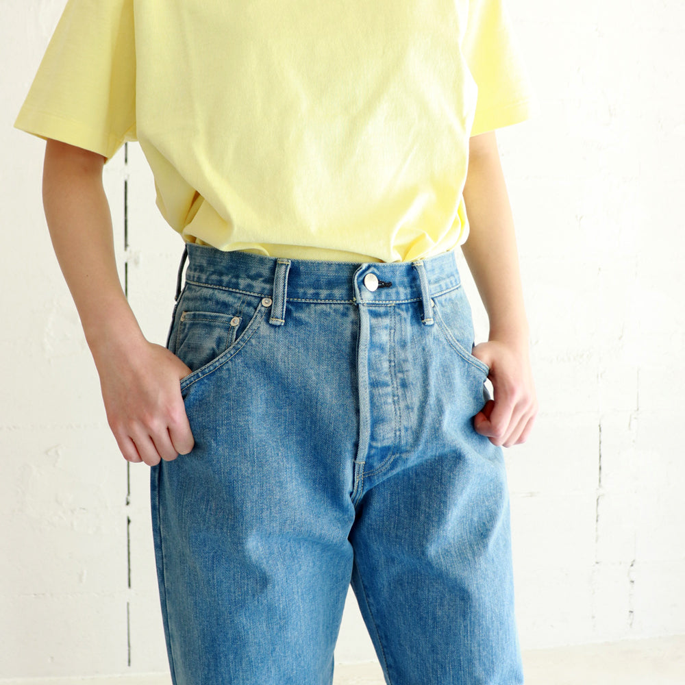 HATSKI Wide Tapered Denim -Used-IceBlue HTK-22003-U