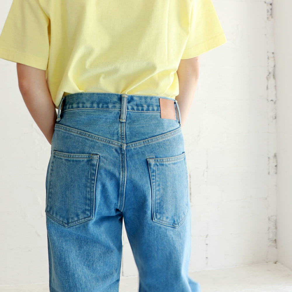HATSKI Wide Tapered Denim -Used-IceBlue HTK-22003-U