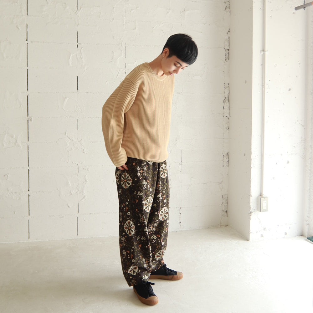 R&D.M.Co- KALEIDOSCOPE FLOWER COCOON PANTS