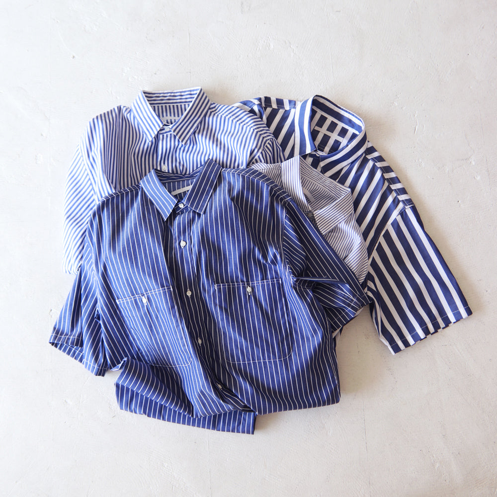 HATSKI Work Stripe S/S Shirt HTK-23003
