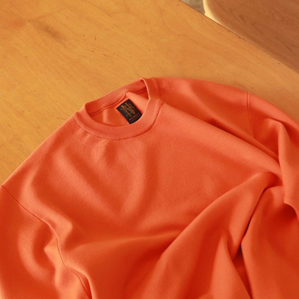 BATONER 32G SMOOTH WOOL CREW NECK