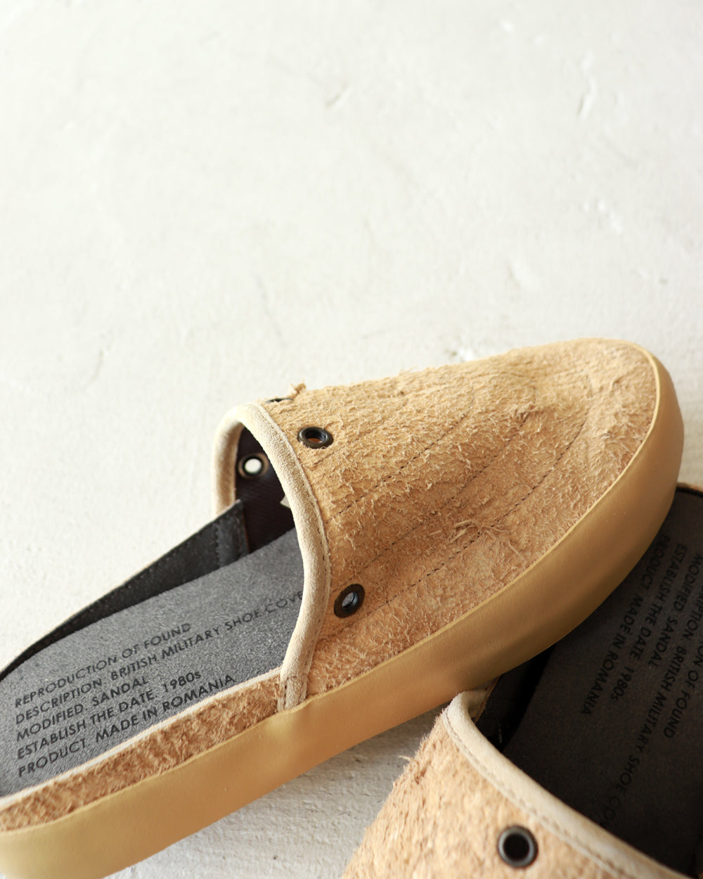 REPRODUCTION OF FOUND BRITISH MILITARY SHOE COVER