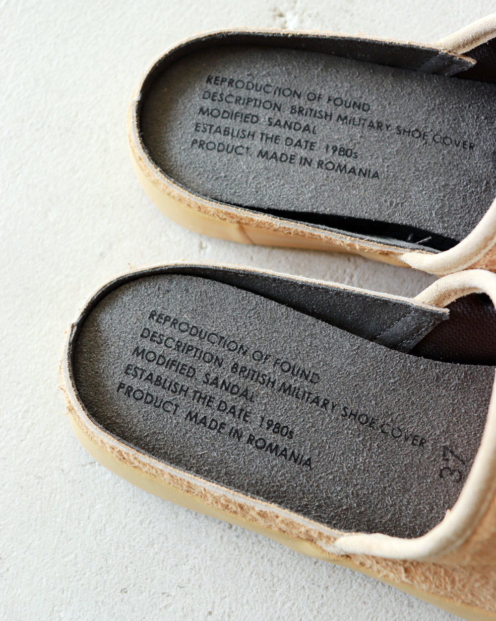 REPRODUCTION OF FOUND BRITISH MILITARY SHOE COVER