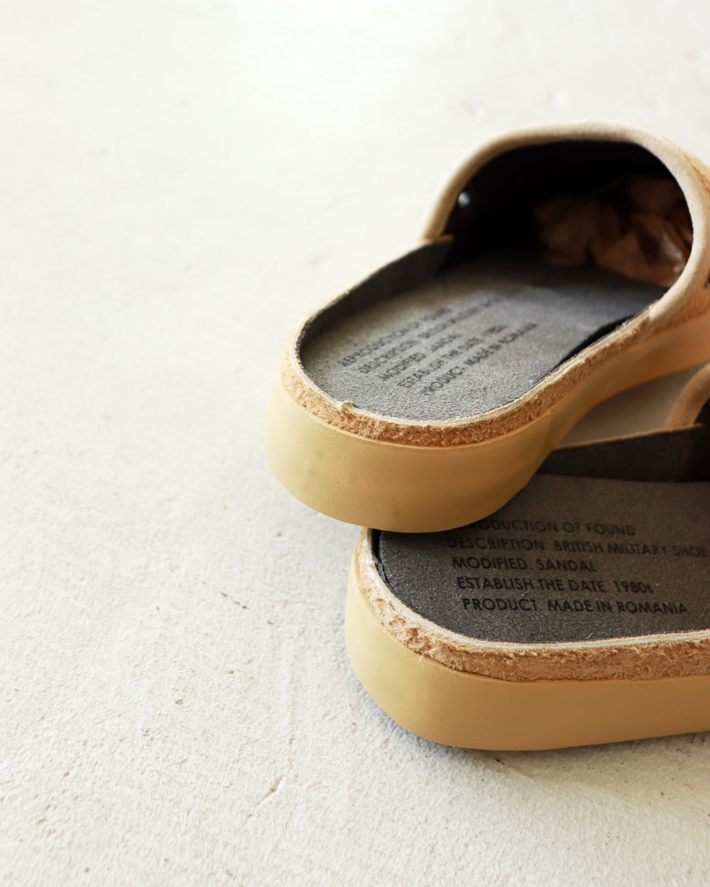 REPRODUCTION OF FOUND BRITISH MILITARY SHOE COVER