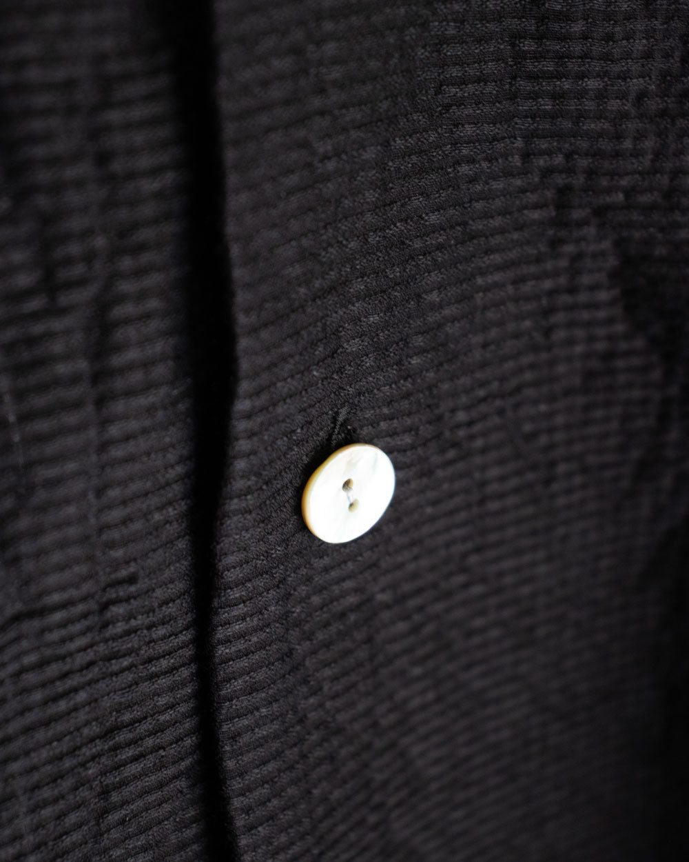 R&D.M.Co- SHADING CHECK OPEN COLLAR SHIRT