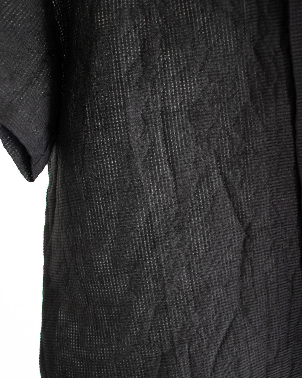 R&D.M.Co- SHADING CHECK OPEN COLLAR SHIRT