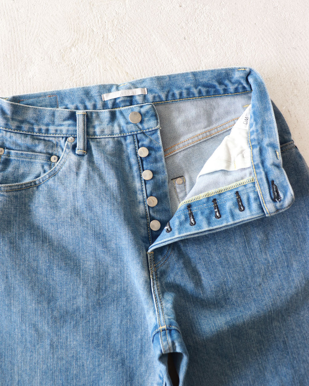 HATSKI Wide Tapered Denim -Used-IceBlue HTK-22003-U