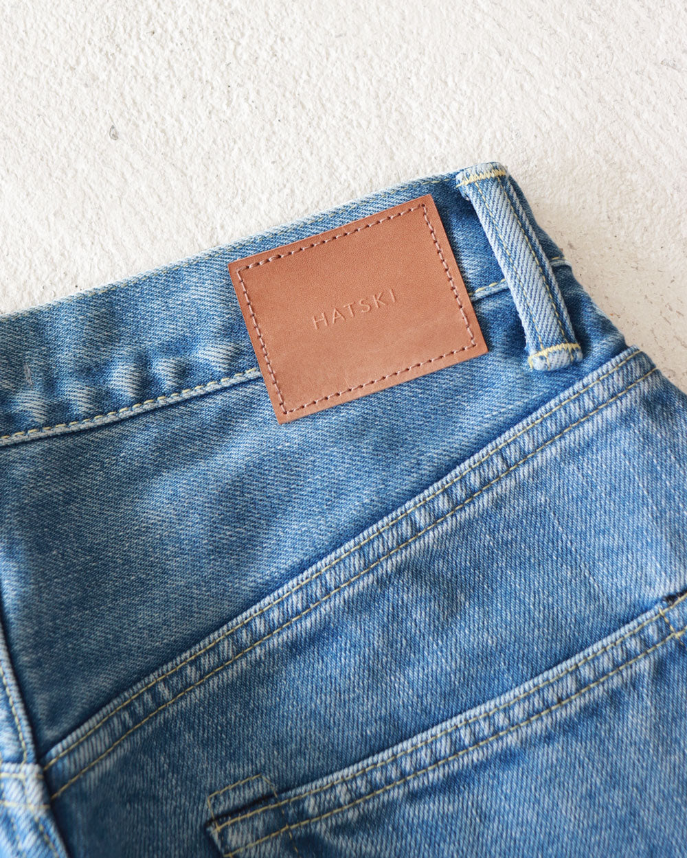 HATSKI Wide Tapered Denim -Used-IceBlue HTK-22003-U