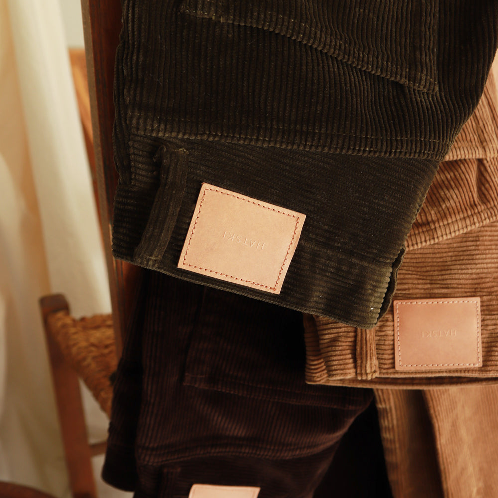 HATSK Loose Tapered Corduroy Pants HTK-22001-C