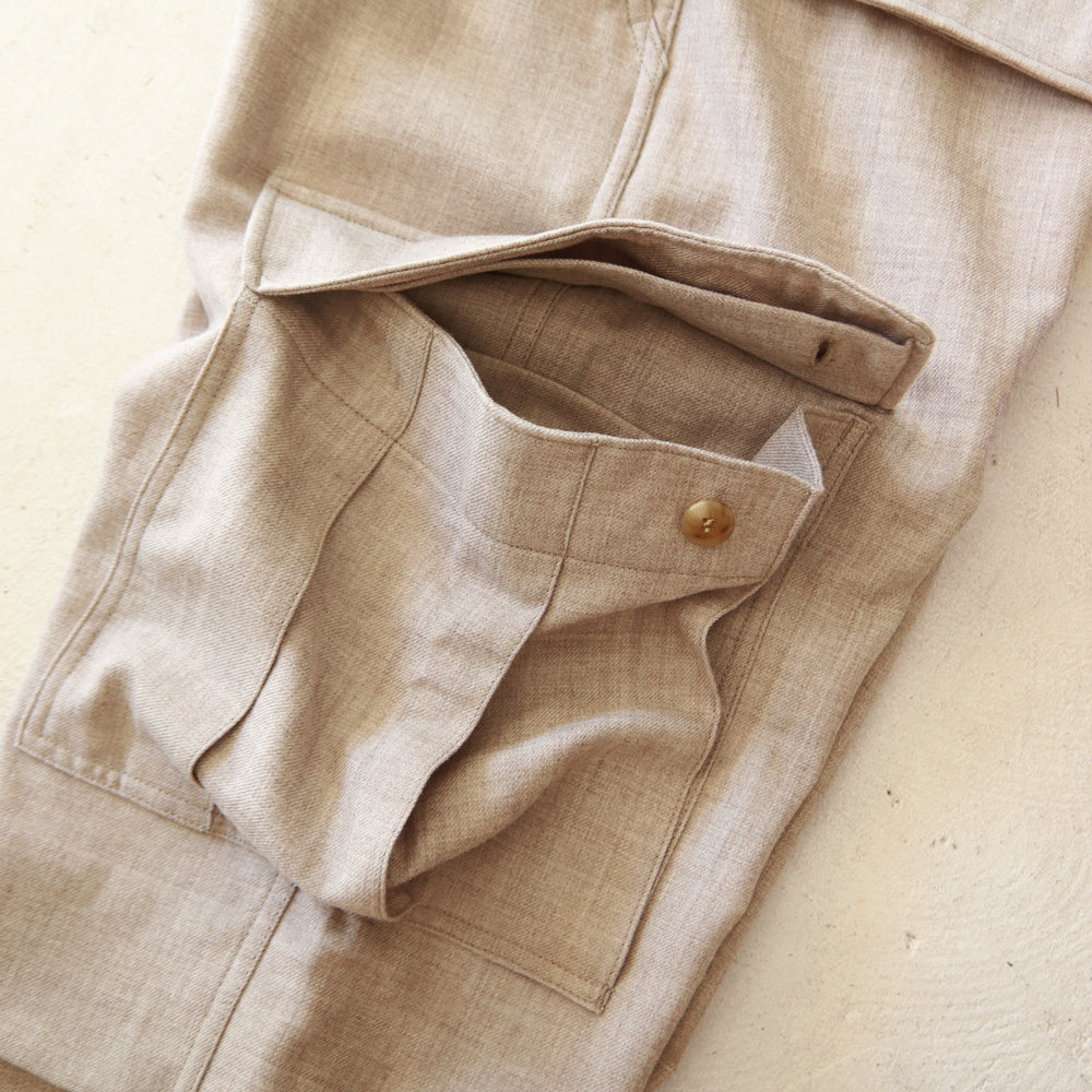 HATSKI Jungle Fatigue Washed Wool Pants HTK-21004-W