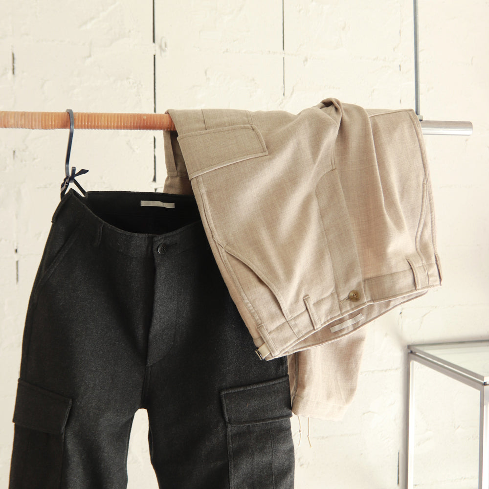 HATSKI Jungle Fatigue Washed Wool Pants HTK-21004-W