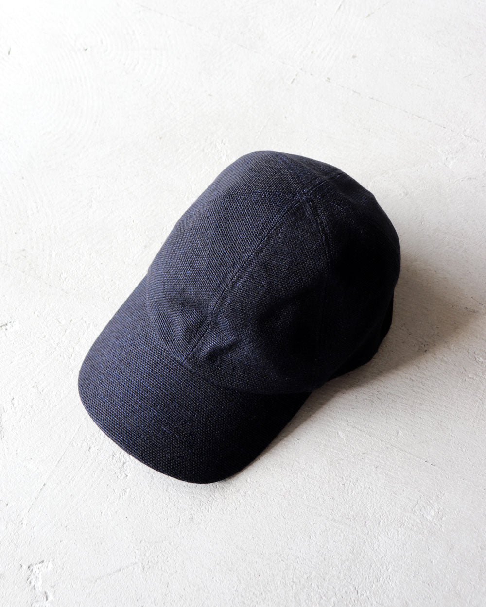 MATURE HA._MIL trainer cap / linen canvas washed