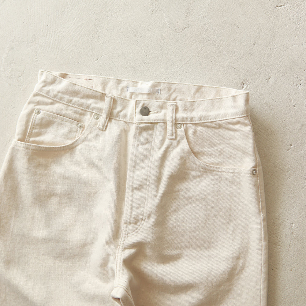 HATSKI Loose Tapered Katsuragi Denim -Ecru HTK-22001-K