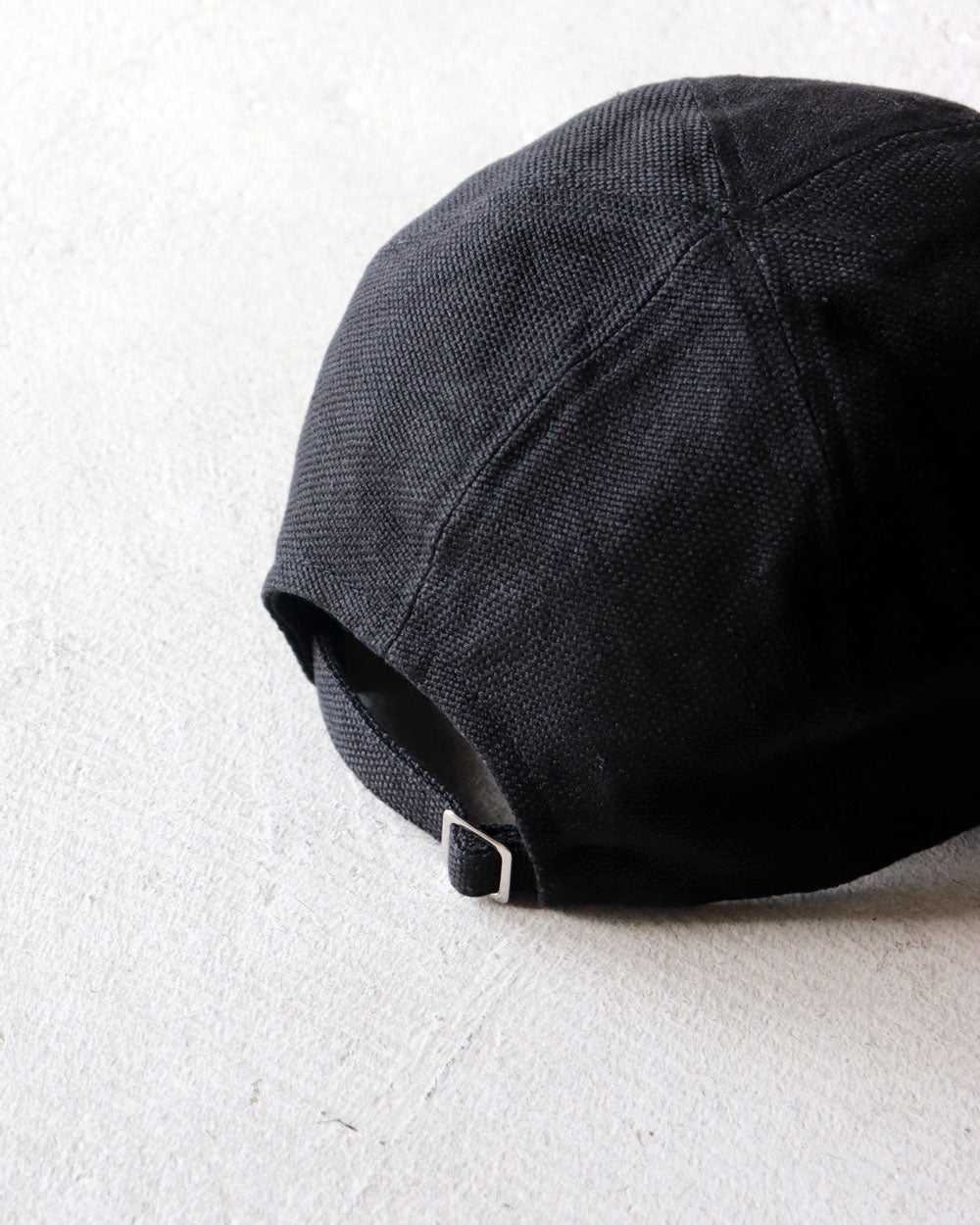 MATURE HA._MIL trainer cap / linen canvas washed
