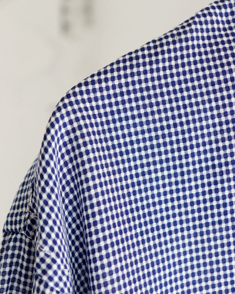 HATSKI Oval Check B.D. Shirt -Blue- HTK-22005
