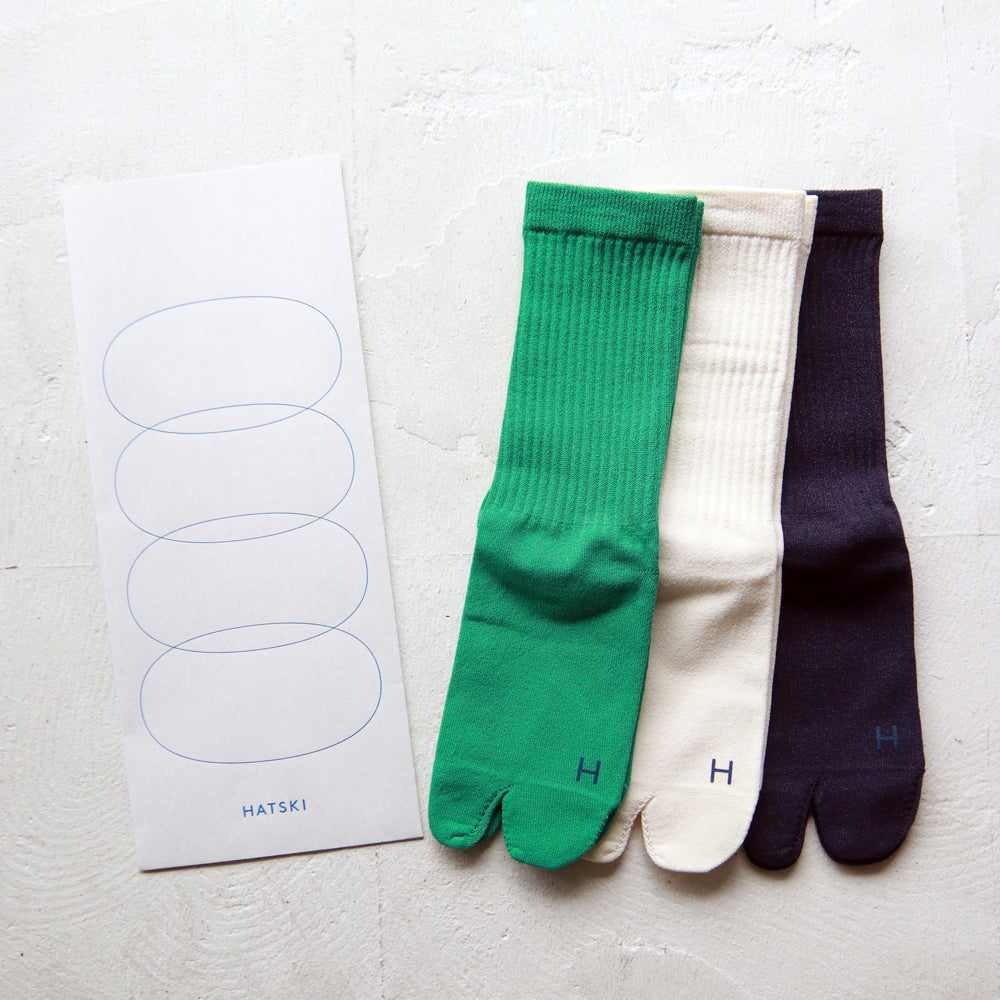 HATSKI Tabi Washi Ribbed Socks HTK-23007