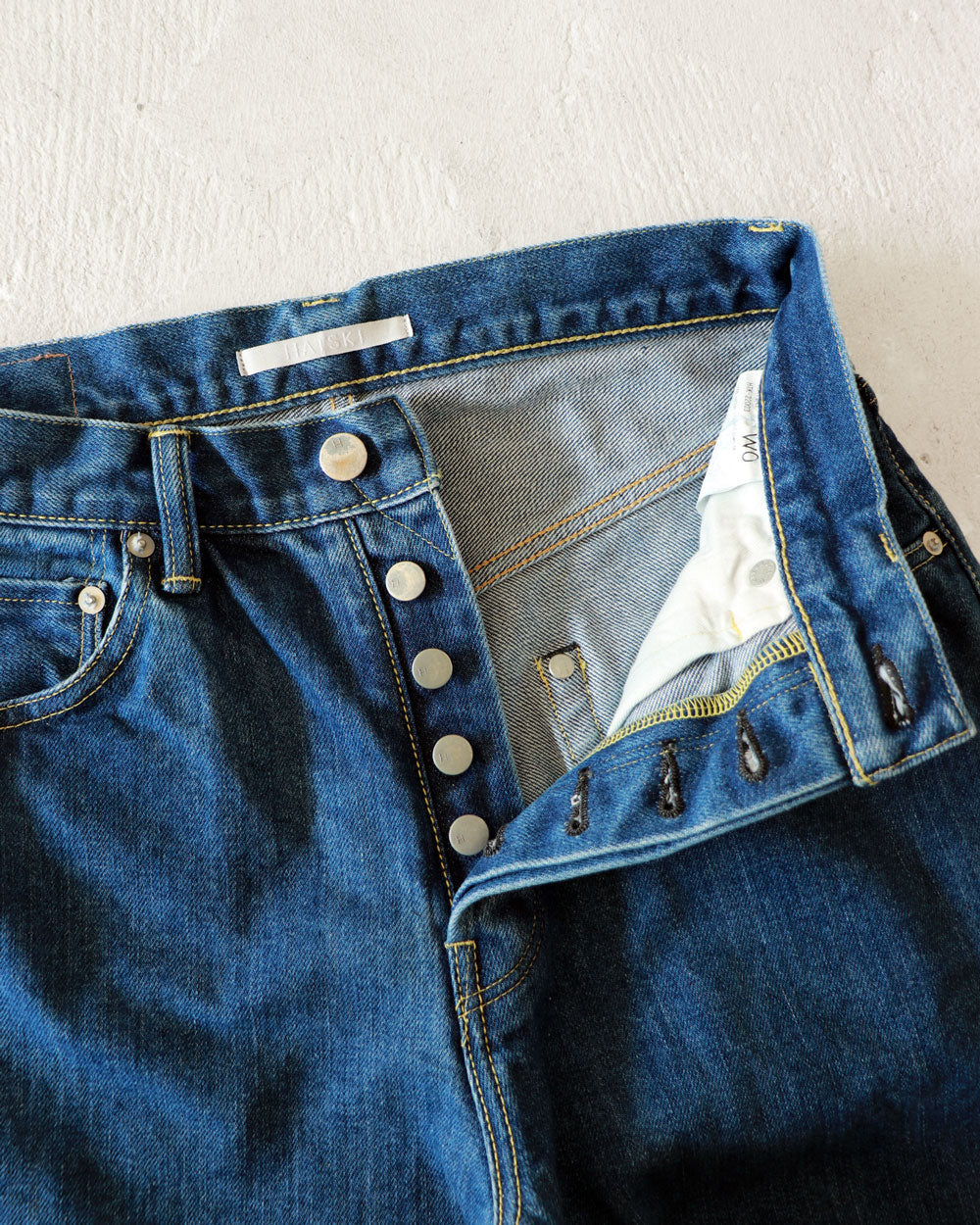 HATSKI Wide Tapered Denim -Used-Blue HTK-22003-U