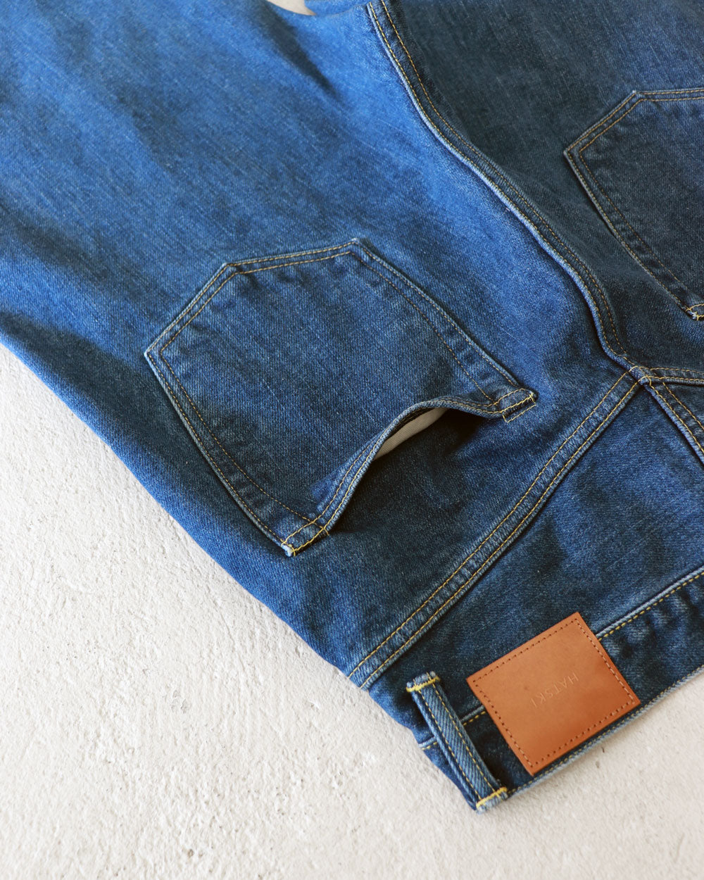 HATSKI Wide Tapered Denim -Used-Blue HTK-22003-U