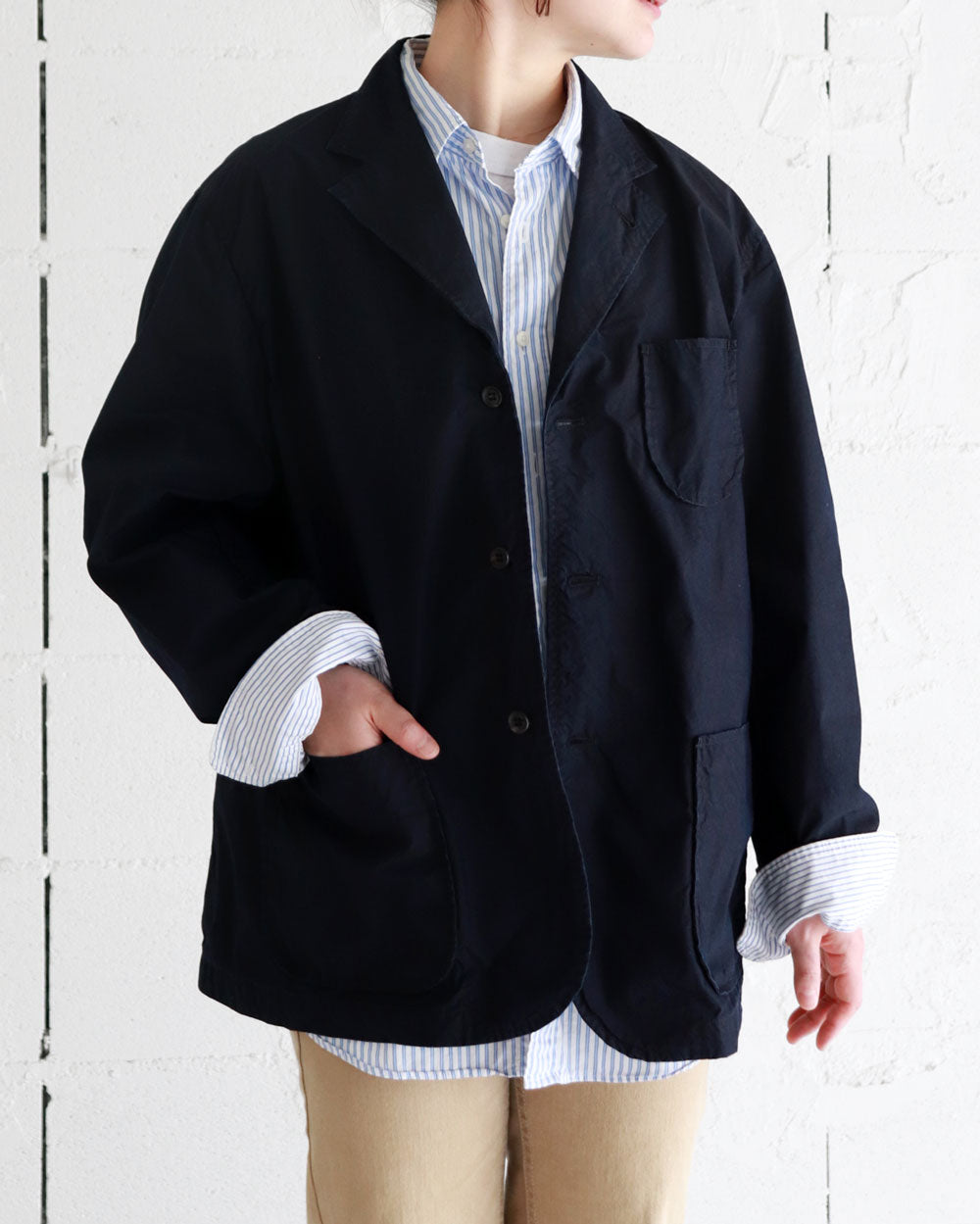 HATSKI Easy C/N Indigo Jacket -Indigo- HTK-22021