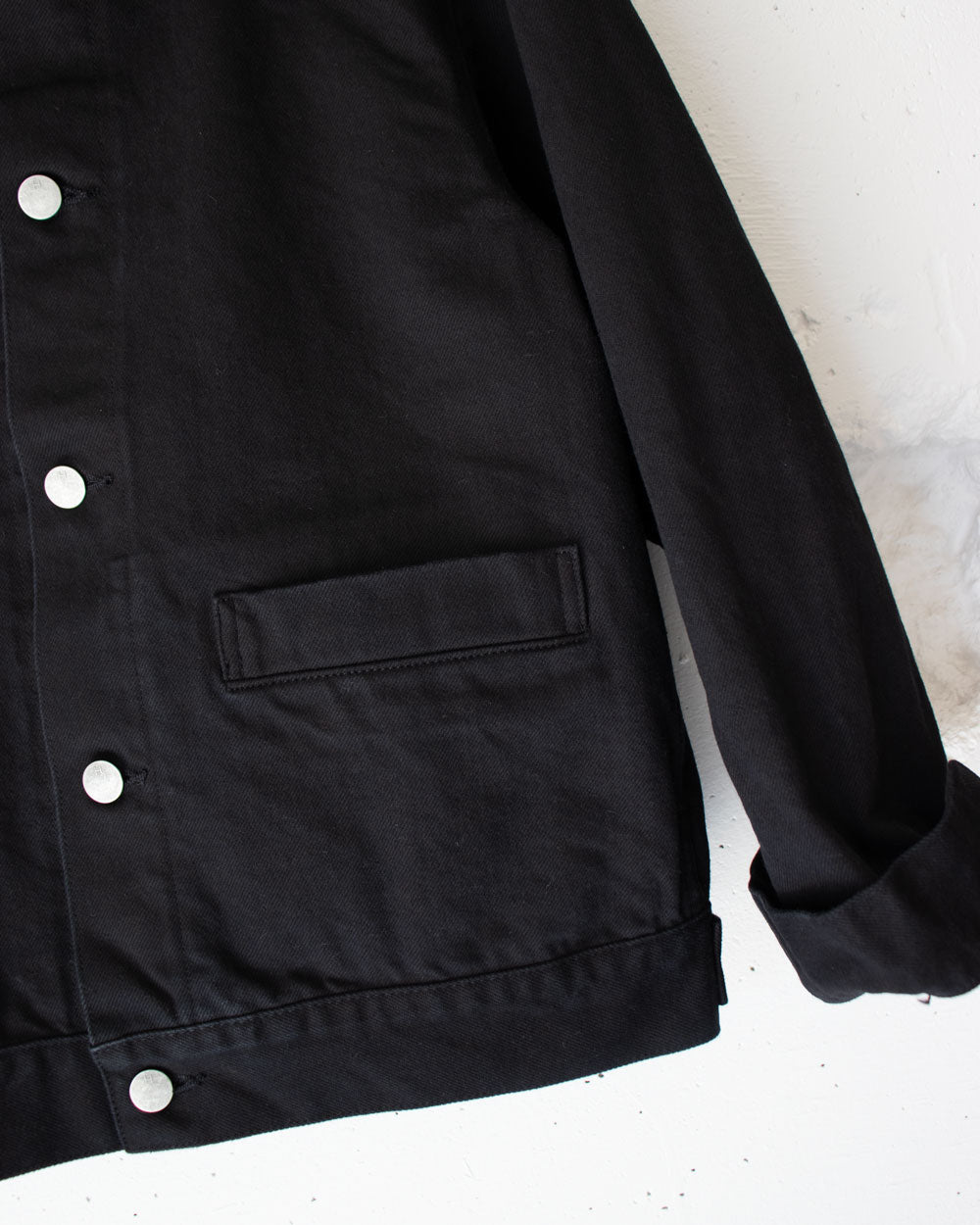 HATSKI Black Denim Jacket HTK-23011-B