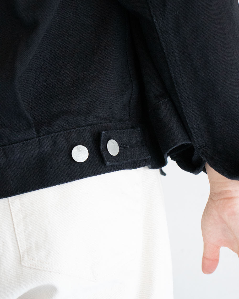 HATSKI Black Denim Jacket HTK-23011-B