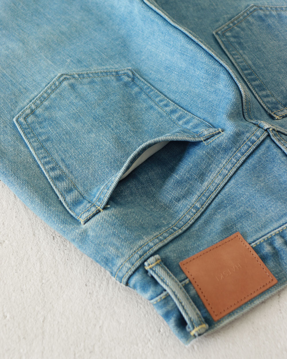 HATSKI Regular Tapered Denim -Used-IceBlue HTK-22002-U