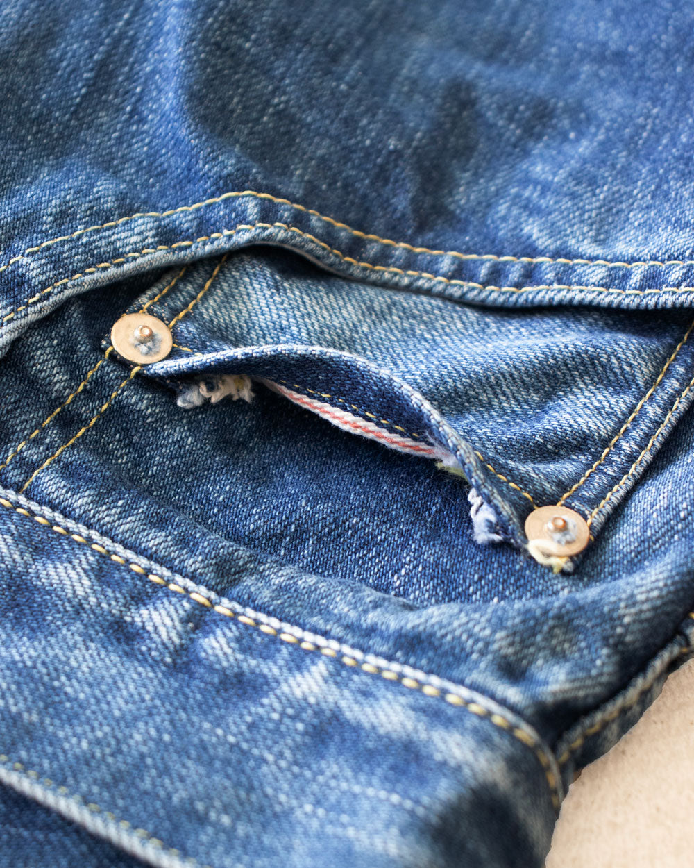 HATSKI Loose Tapered Denim -Used-Blue HTK-22001-U