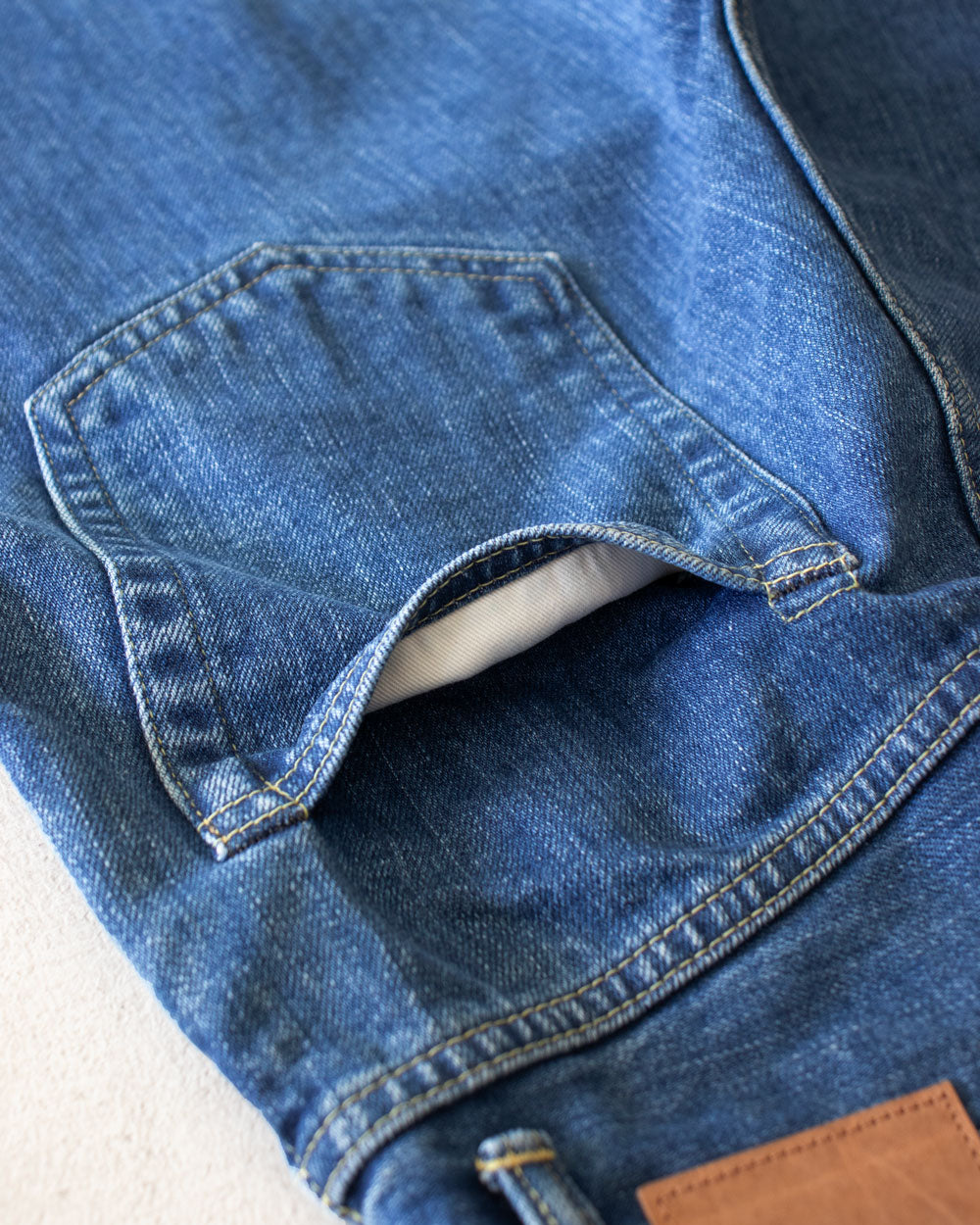 HATSKI Loose Tapered Denim -Used-Blue HTK-22001-U