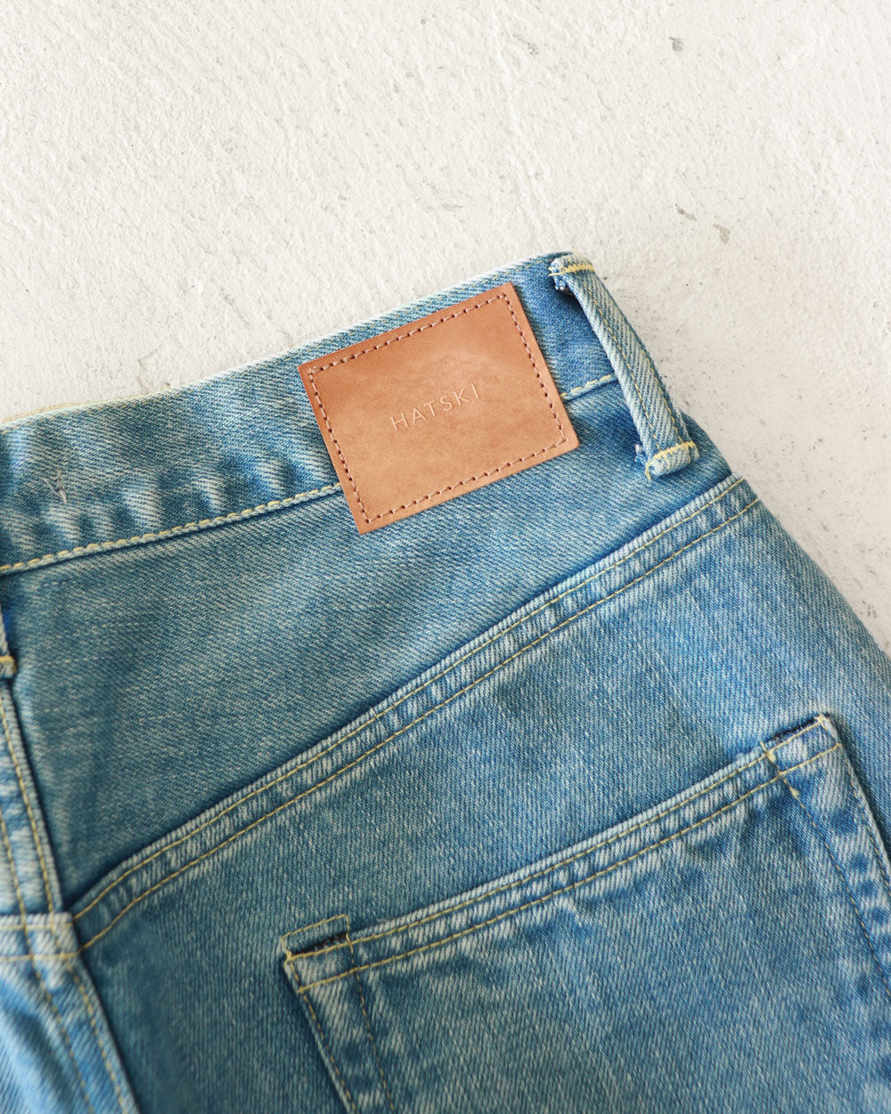 HATSKI Straight Denim -Used-IceBlue HTK-22004-U
