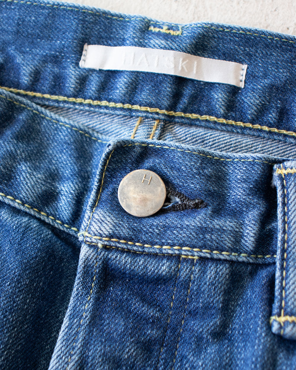 HATSKI Wide Tapered Denim -Used-Blue HTK-22003-U