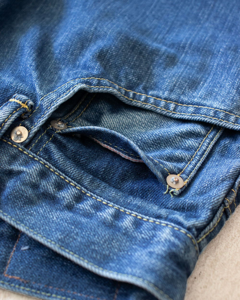 HATSKI Wide Tapered Denim -Used-Blue HTK-22003-U