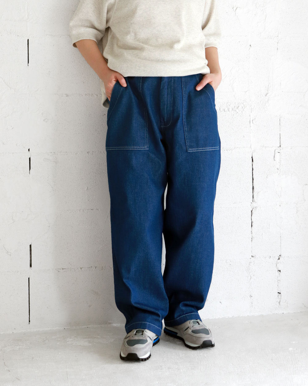 HATSKI Loose Tapered Utility Trouser -Denim- HTK-21002-D
