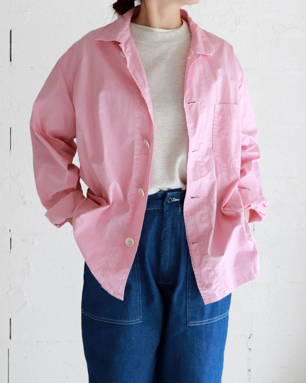 R&D.M.Co- G.D TWILL COTTON COVERALL JACKET