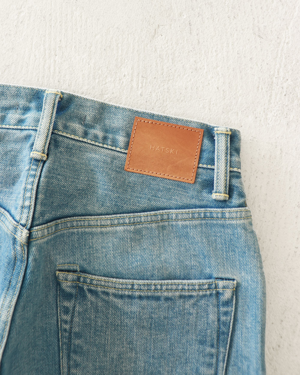 HATSKI Loose Tapered Denim -Used-IceBlue HTK-22001-U