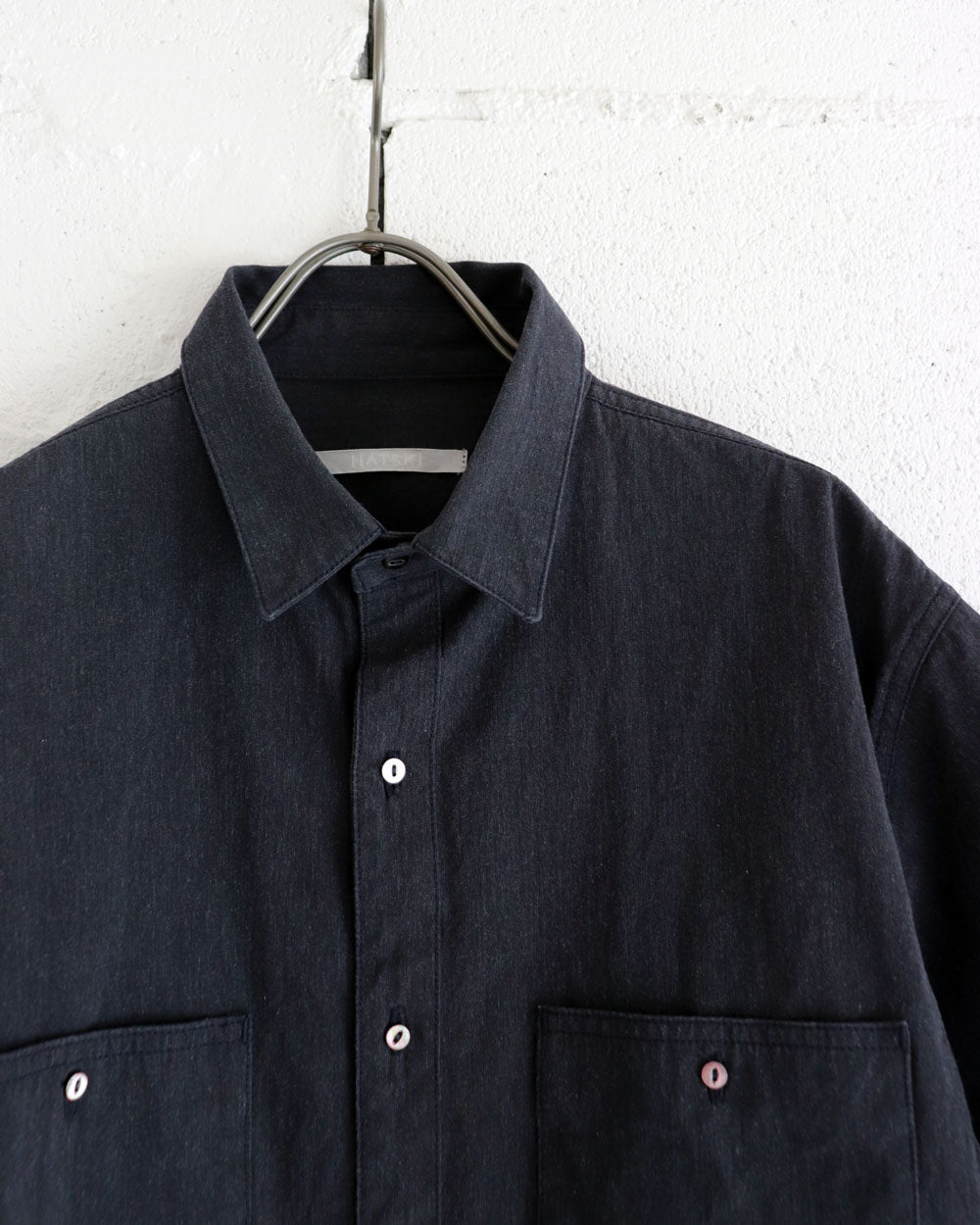 HATSKI Work S/S Shirt -Top Charcoal- HTK-23003