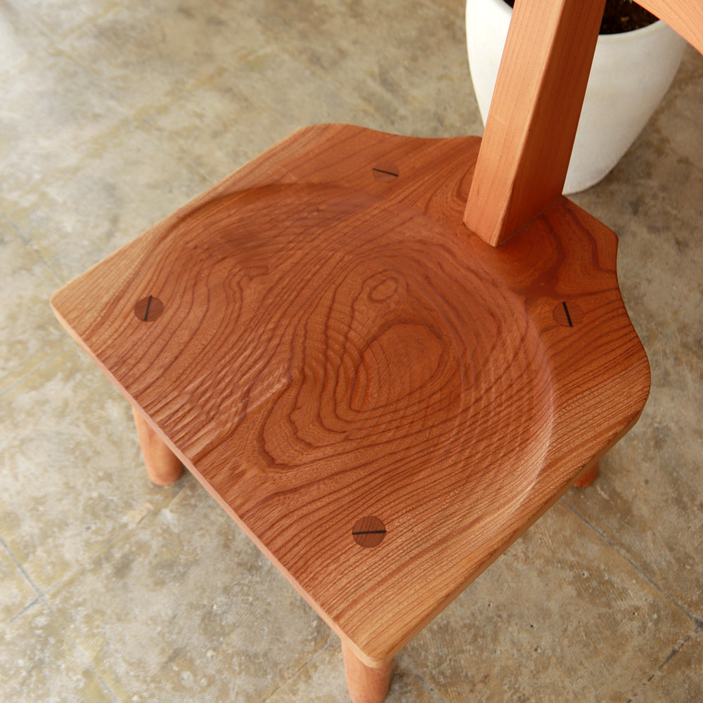 vintage studio craft solid wood T-chair