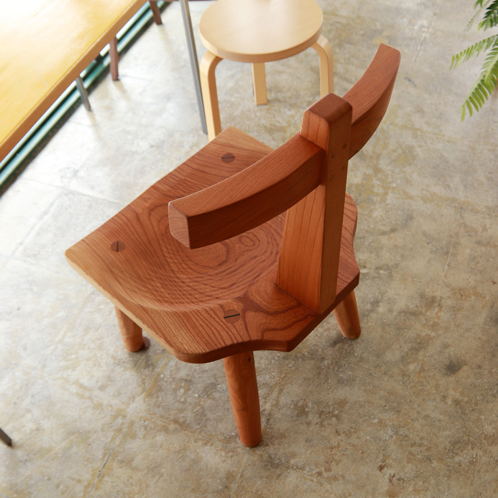 vintage studio craft solid wood T-chair