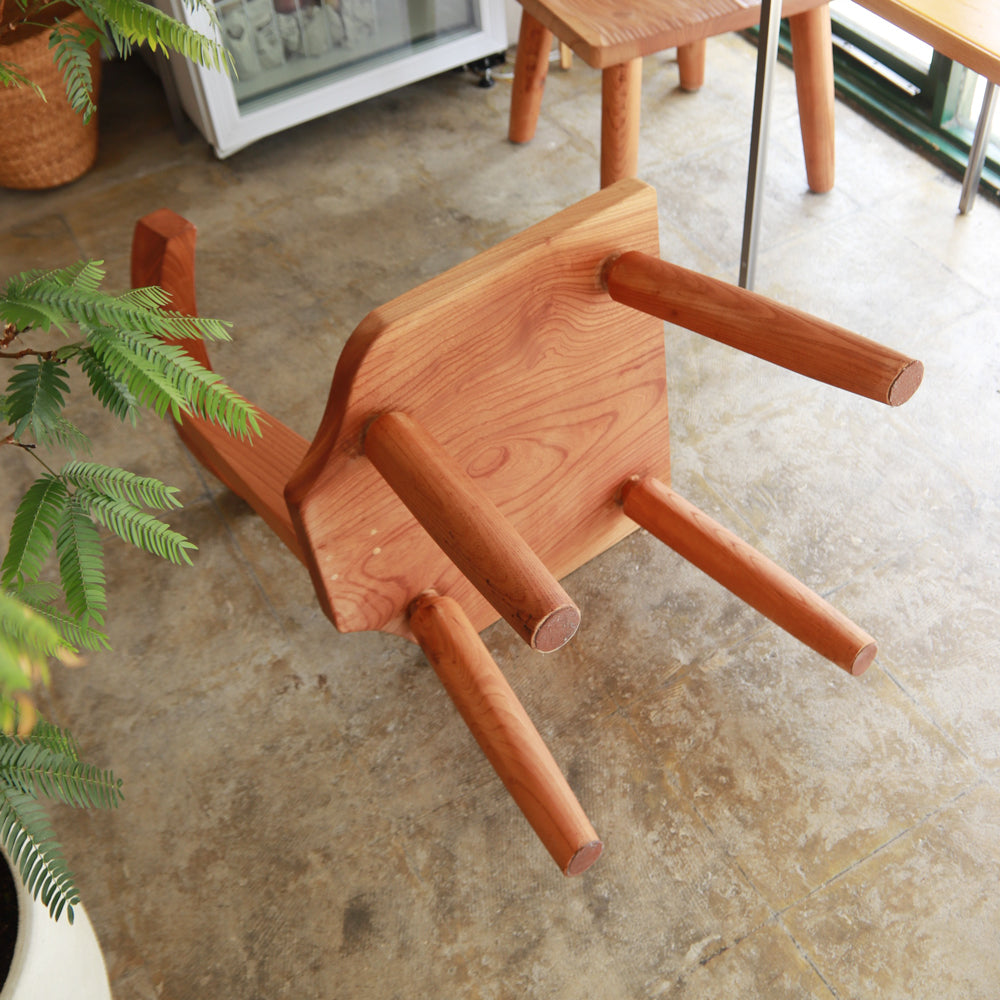 vintage studio craft solid wood T-chair