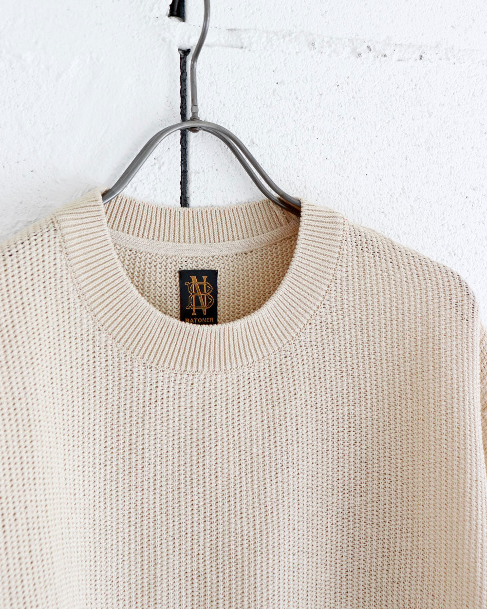 BATONER OX SUMMER KNIT CREW NECK S/S