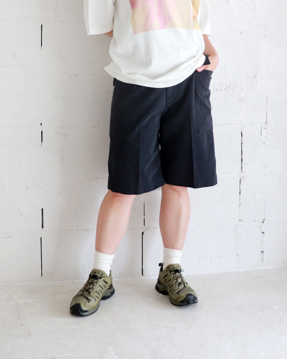 HATSKI 2 Pocket Shorts -Top Charcoal- HTK-25003