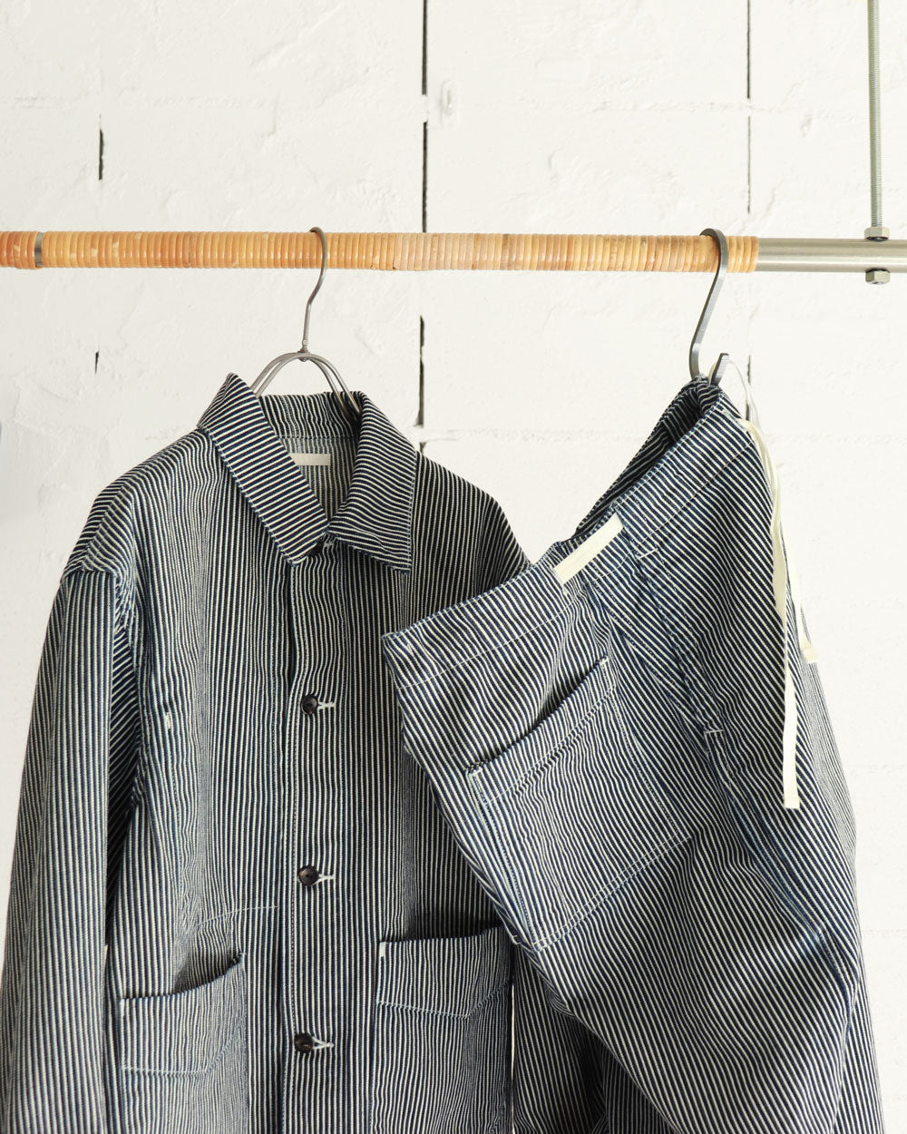 HATSKI|Hickory Herringbone Work Jacket -Stripe- HTK-23013-H
