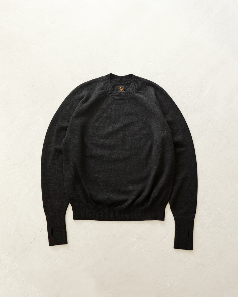 BATONER AGING WOOL SIGNATURE CREW NECK